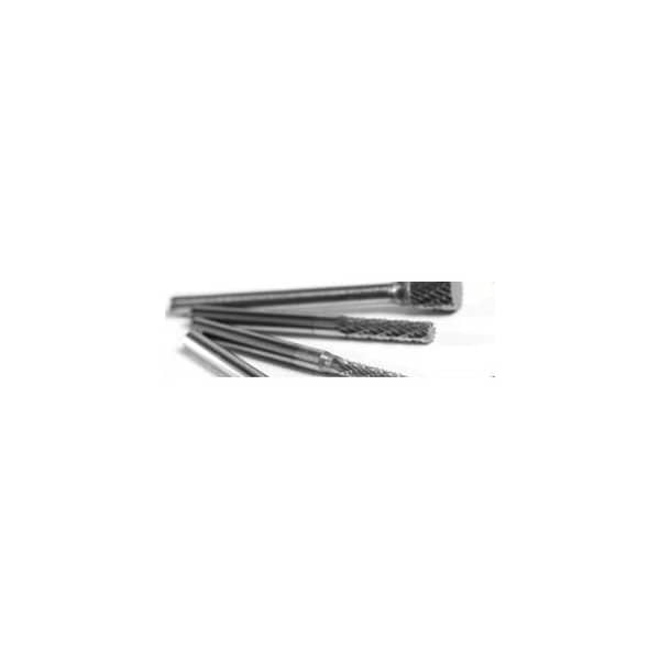 Champion Cutting Tool Cylinder Radius End Mini Carbide Bur Uncoated, 1/4in Cutter Dia., 3/8in Length of Cut, Double Cut CHA USE51 - main